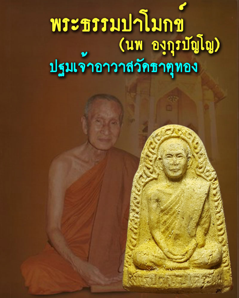 พระธรรมปาโมกข์ (นพ องฺกุรปญฺโญ) ปฐมเจ้าอาวาส วัดธาตุทอง - 1