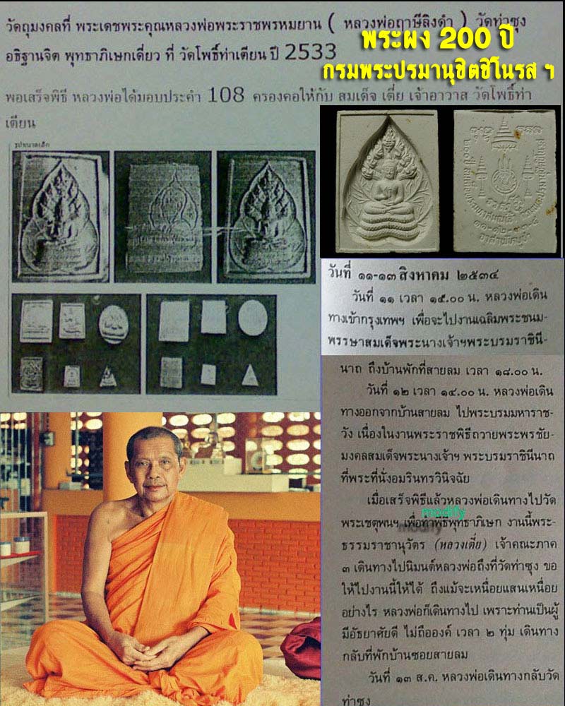 พระผงนาคปรกวาสุกรี 200 ปี กรมพระปรมานุชิตชิโนรส ฯ ปี 2533 - 1