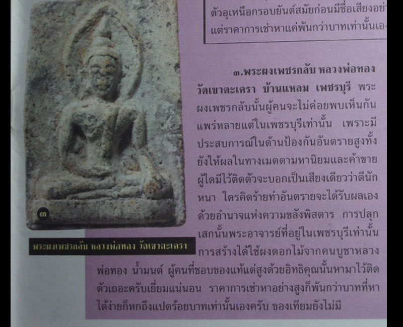 พระผงมหาอำนาจ ลพ.ทอง วัดเขาตะเครา - 4