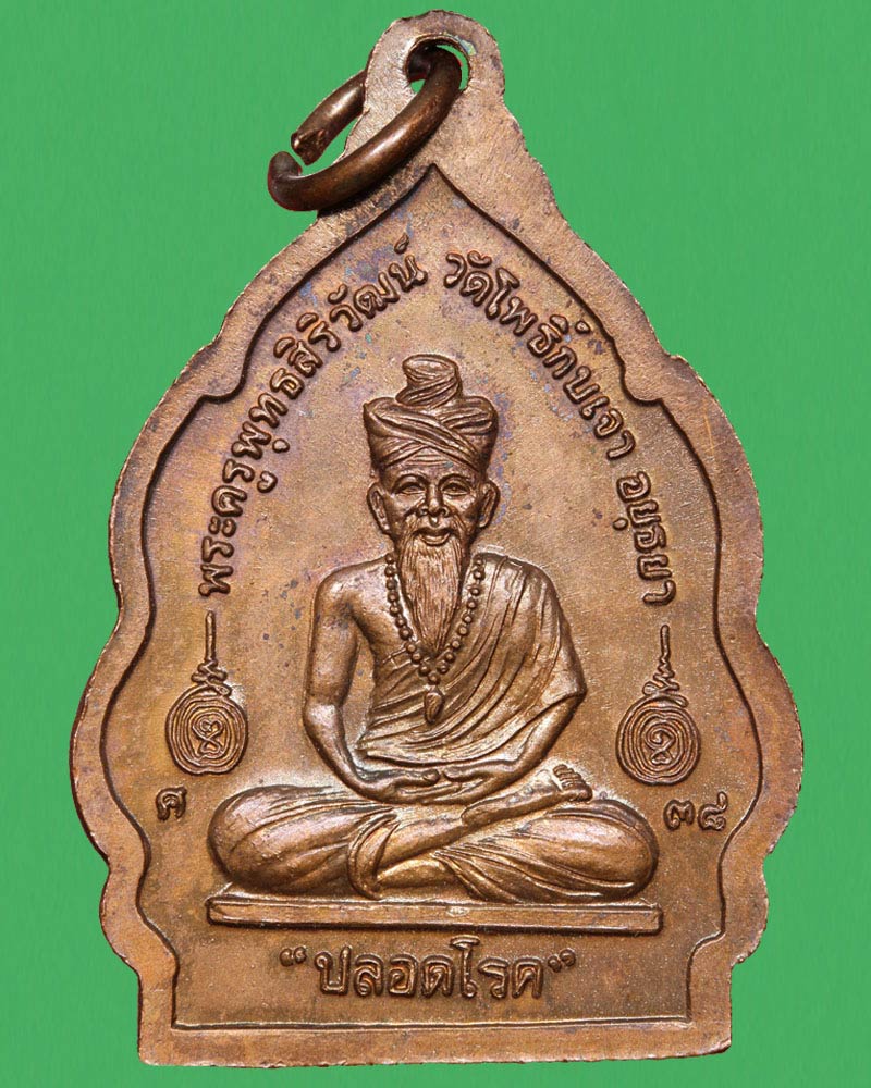 เหรียญปลอดโรค หลวงพ่อเมี้ยน วัดโพธิ์กบเจา อยุธยา - 3