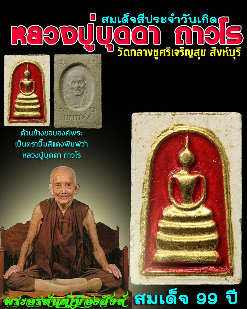 พระสมเด็จสีประจำวันเกิด หลวงปู่บุดดา - 1