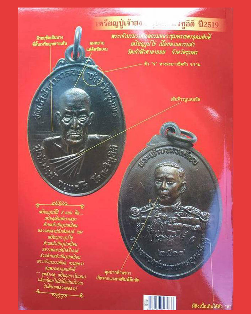 เหรียญรูปไข่รุ่นโลกะวิทูอิติ หลวงพ่อสงฆ์ วัดเจ้าฟ้าศาลาลอย ปี 2519 - 5