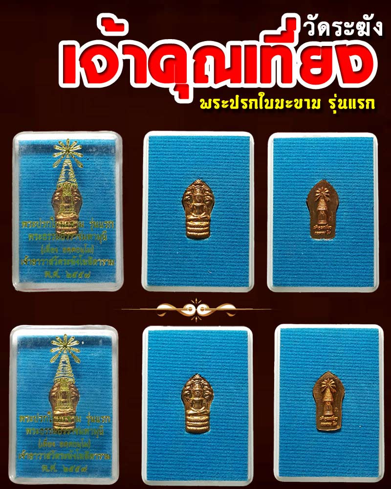 พระปรกใบมะขาม รุ่นแรก เจ้าคุณเที่ยง วัดระฆัง - 1