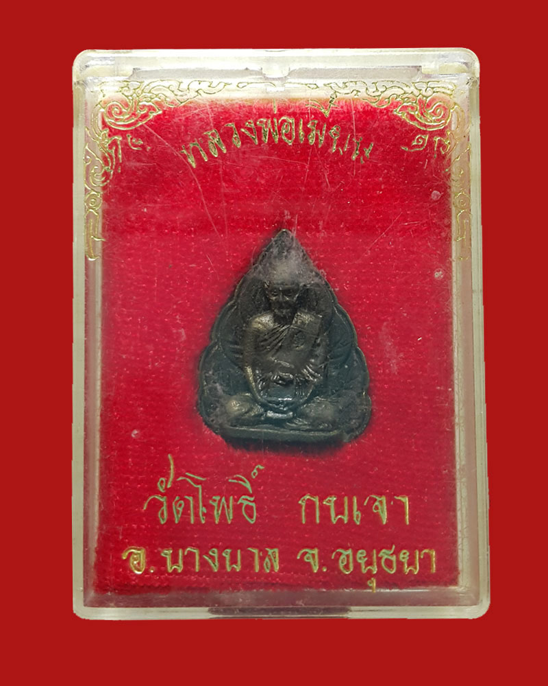 เหรียญหล่อ ใบโพธิ์ หลวงพ่อเมี้ยน วัดโพธิ์กบเจา พ.ศ.2534 - 4