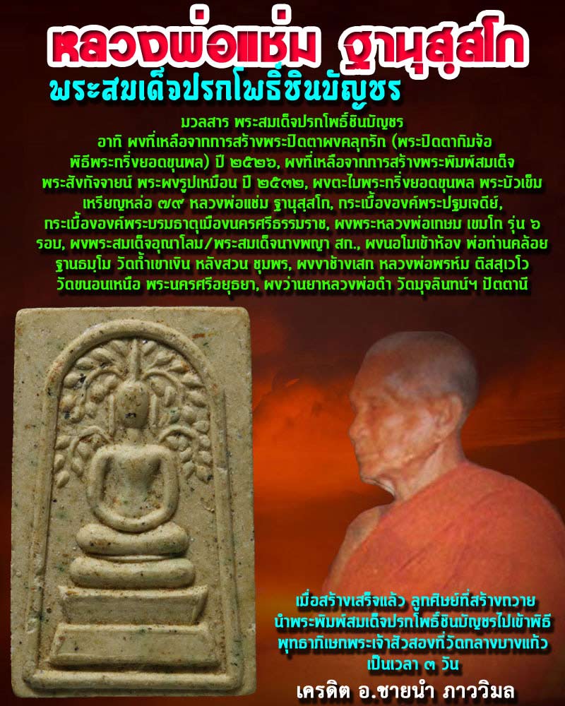 พระสมเด็จปรกโพธิ์ชินปัญชร หลวงพ่อแช่ม วัดดอนยายหอม - 1