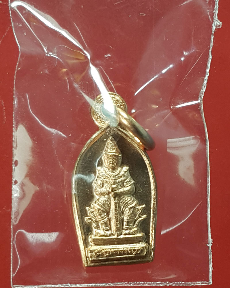 ปรกใบมะขามท้าวเวสสุวรรณ รุ่นคุ้มภัยให้ลาภ วัดจุฬามณี เนื้อทองแดง ปี62 - 3