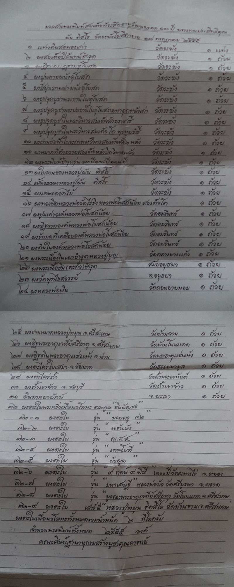 พระสมเด็จวัดระฆัง เกศทะลุซุ้ม แจกในงานอายุวัฒนมงคล 100 ปี หลวงปู่ผัน ปี 2555 - 5