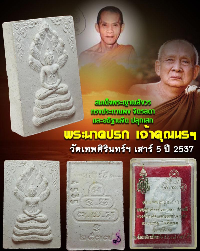 พระนาคปรก เจ้าคุณนรฯ วัดเทพศิรินทร์  เสาร์ 5 ปี 2537  - 1