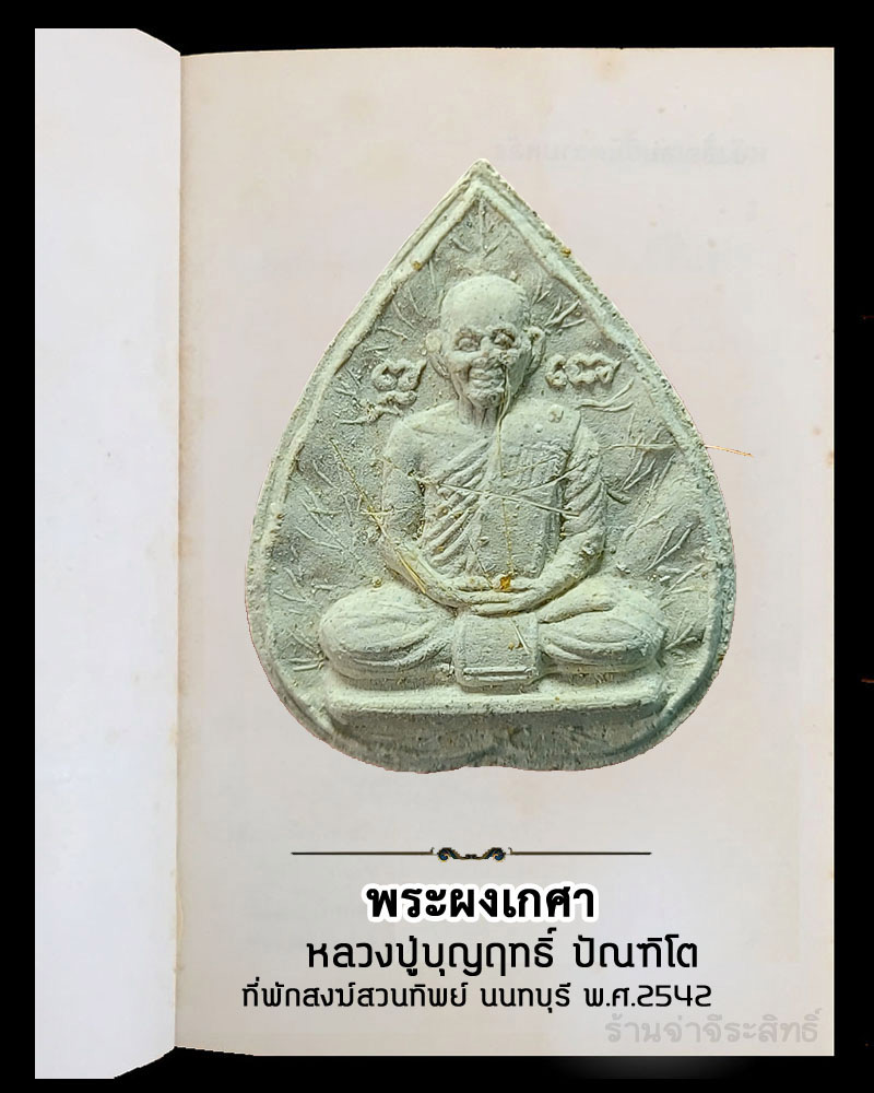 พระผงเกศา หลวงปู่บุญฤทธิ์ ปัณฑิโต พ.ศ.2542 - 2