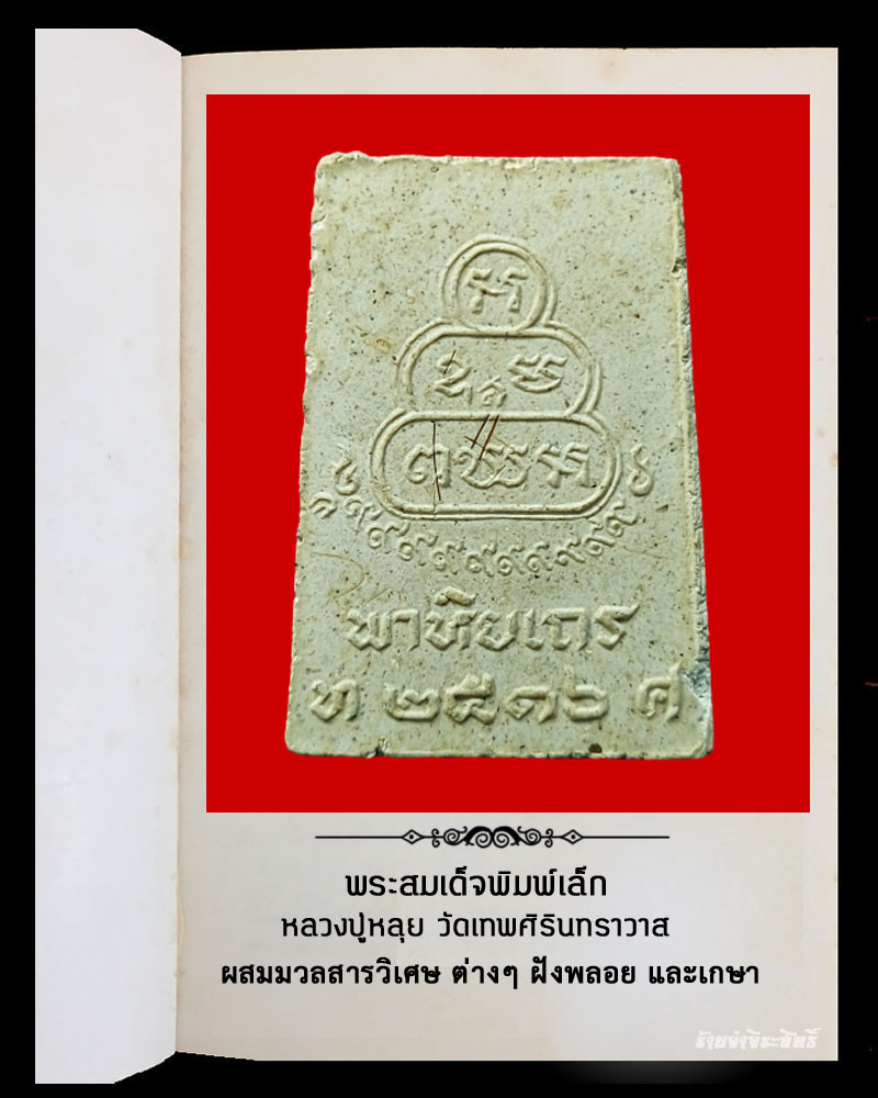 พระสมเด็จพาหิยเถร หลวงปู่หลุย วัดเทพศิรินทร์ ปี 2516 - 3