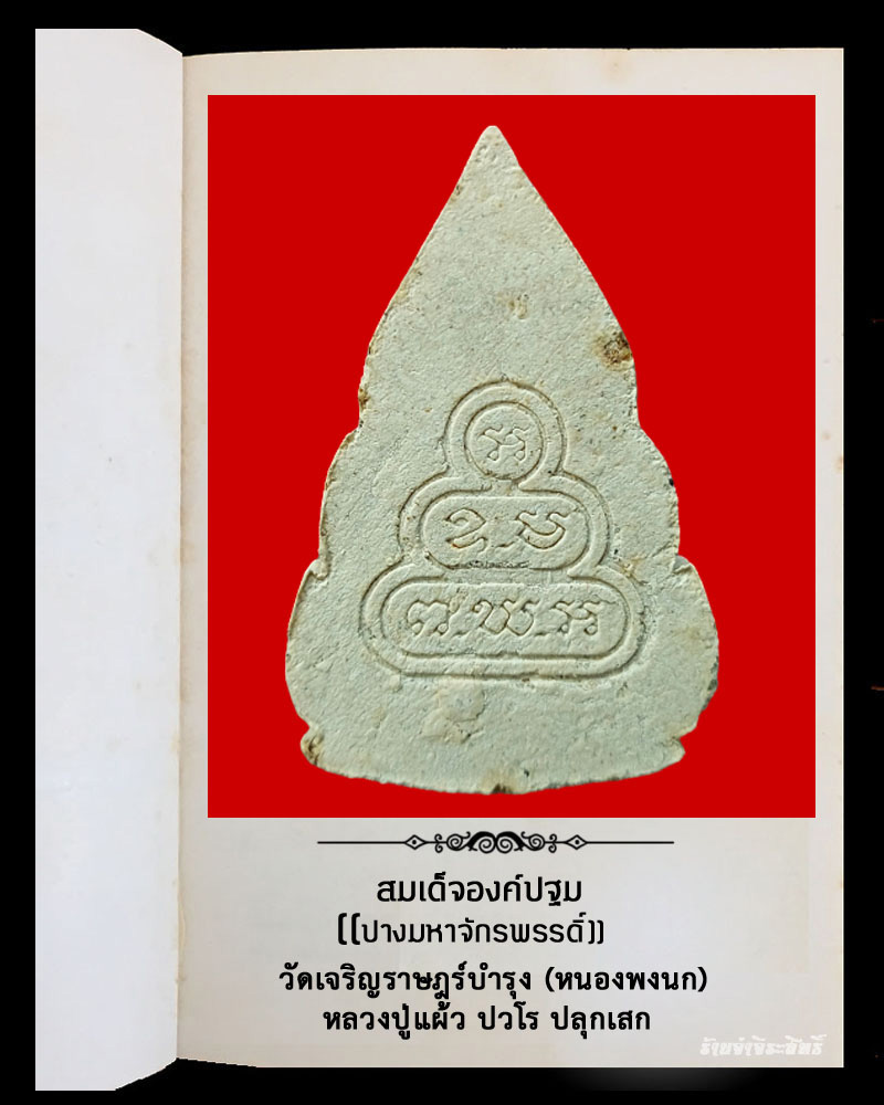 พระผงสมเด็จองค์ปฐมปางมหาจักรพรรดิ์ วัดเจริญราษฎร์บำรุง (หนองพงนก) - 3