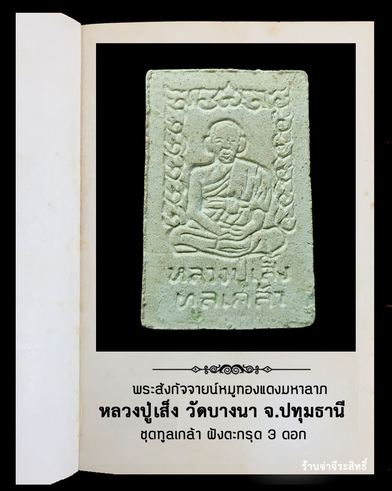 พระสังกัจจายน์หมูทองแดงมหาลาภ หลวงปู่เส็ง วัดบางนา จ.ปทุมธานี - 3