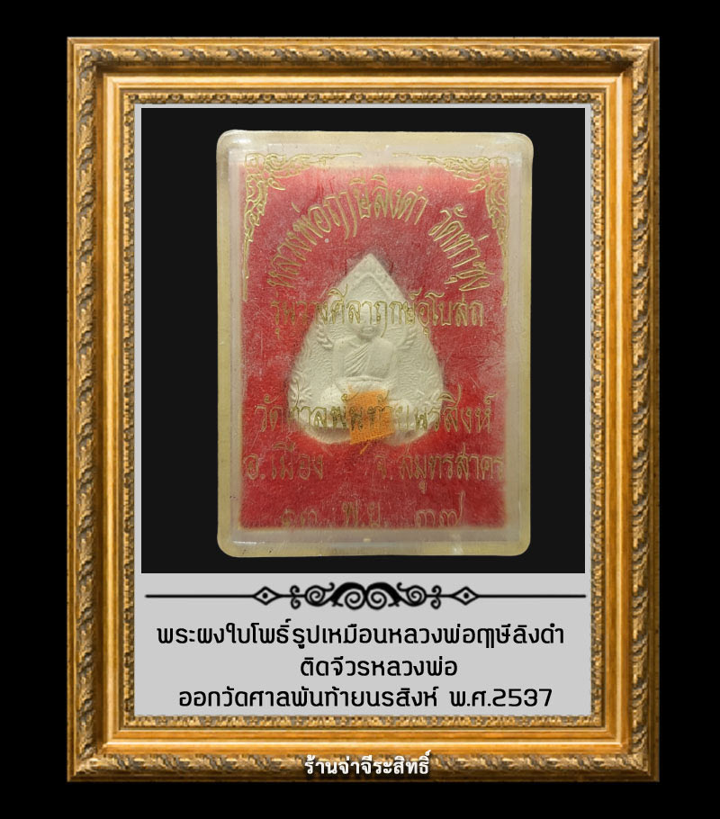 พระผงใบโพธิ์ รูปเหมือนหลวงพ่อฤาษีลิงดำ วัดท่าซุง ออกวัดศาลพันท้ายนรสิงห์ - 3