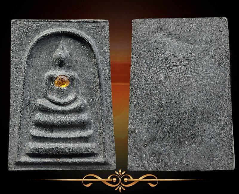 พระสมเด็จเงินล้าน วัดพรหมรังษี ปี 2521 ฝังพลอย - 2