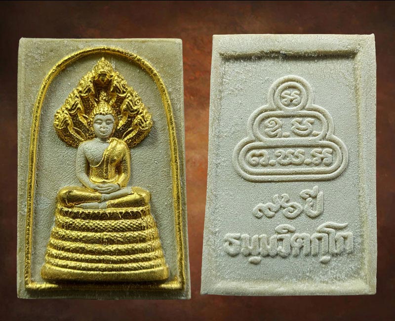 พระนาคปรกเนื้อผง รุ่น 96 ปี ธมฺมวิตกฺโก พ.ศ.2524 - 2