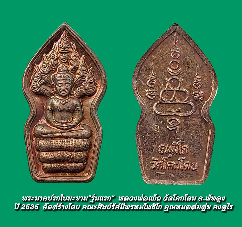 เหรียญพระพุทธรัศมีพรหม ปรกรุ่นแรก พ่อท่านแก้ว วัดโคกโดน 1 - 3