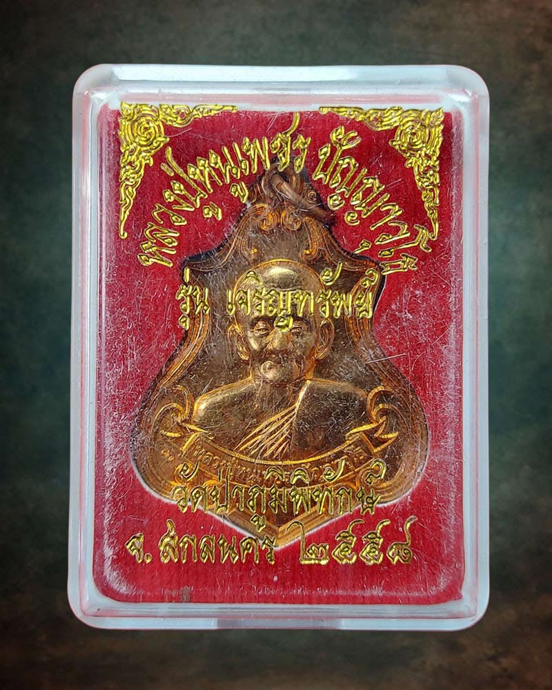 เหรียญ หลวงปู่หนูเพชร ปัญญาวุโธ วัดป่าภูมิพิทักษ์. ปี 2558 - 4