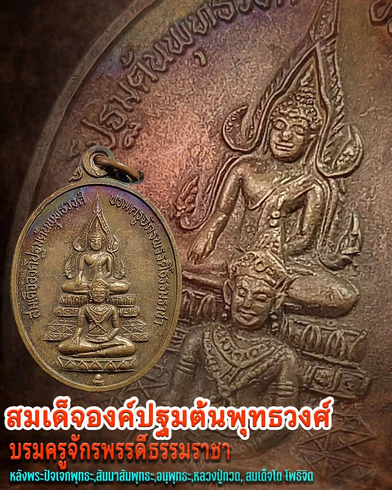 เหรียญสมเด็จองค์ปฐมต้นพุทธวงศ์ บรมครูจักรพรรดิ์ธรรมราชา - 1