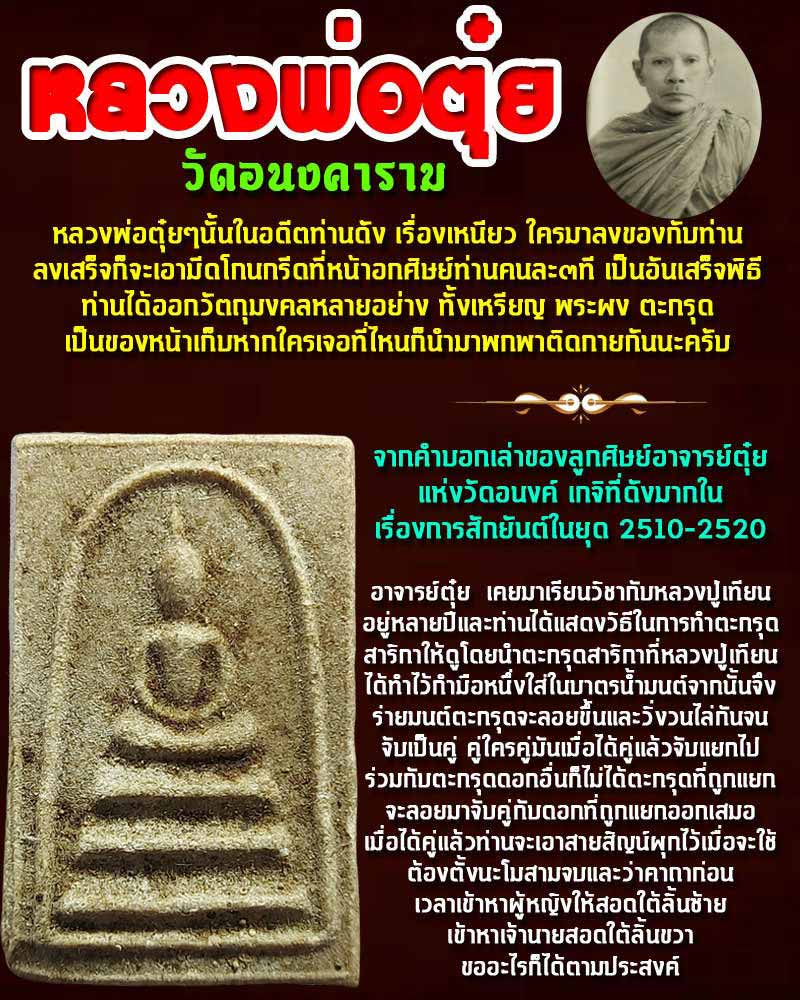 พระสมเด็จ หลวงพ่อ ตุ๋ย วัดอนงค์ - 1