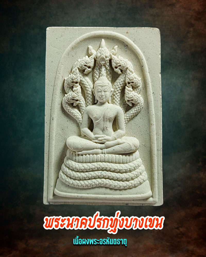 พระนาคปรกทุ่งบางเขน เนื้อผงพระอรหันตธาตุ - 1