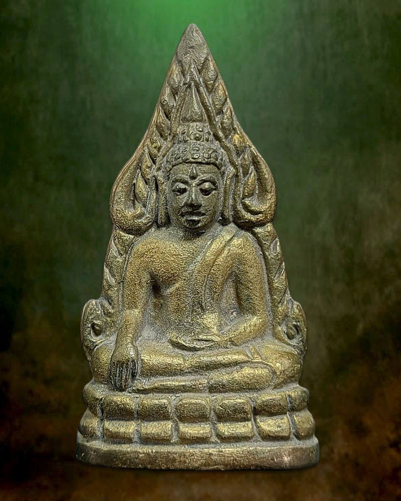 พระพุทธชินราช รุ่น มหาจักพรรดิ์ ปี45 เนื้อนวะโลหะผิวไฟดินไทย - 1