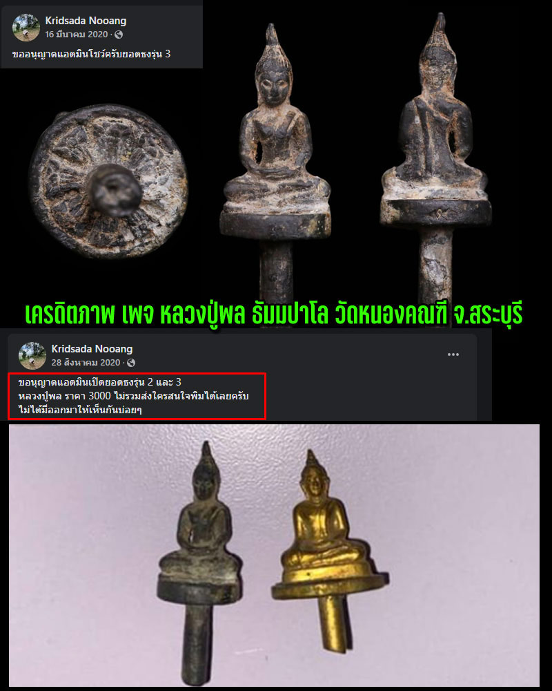 ยอดธง องค์สัมพุทโธ หลวงปู่พล ธัมมปาโล วัดหนองคณฑี จ.สระบุรี - 4
