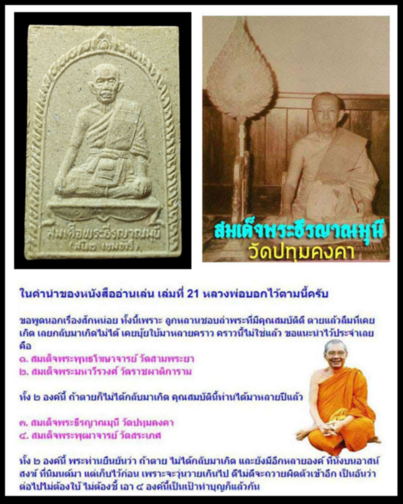 พระพุทธมหาชนก สมเด็จพระธีรญาณมุนี วัดปทุมคงคา - 2