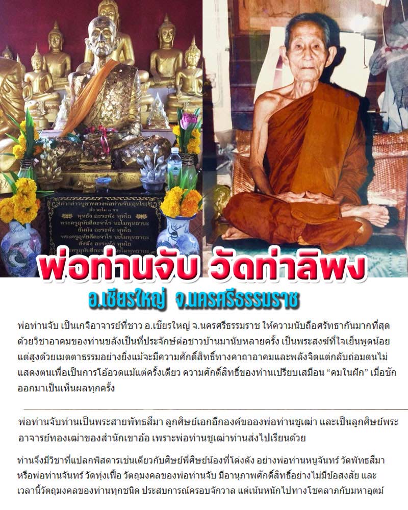 พระสมเด็จ พ่อท่านจับ วัดท่าลิพง เนื้อว่านยา - 1