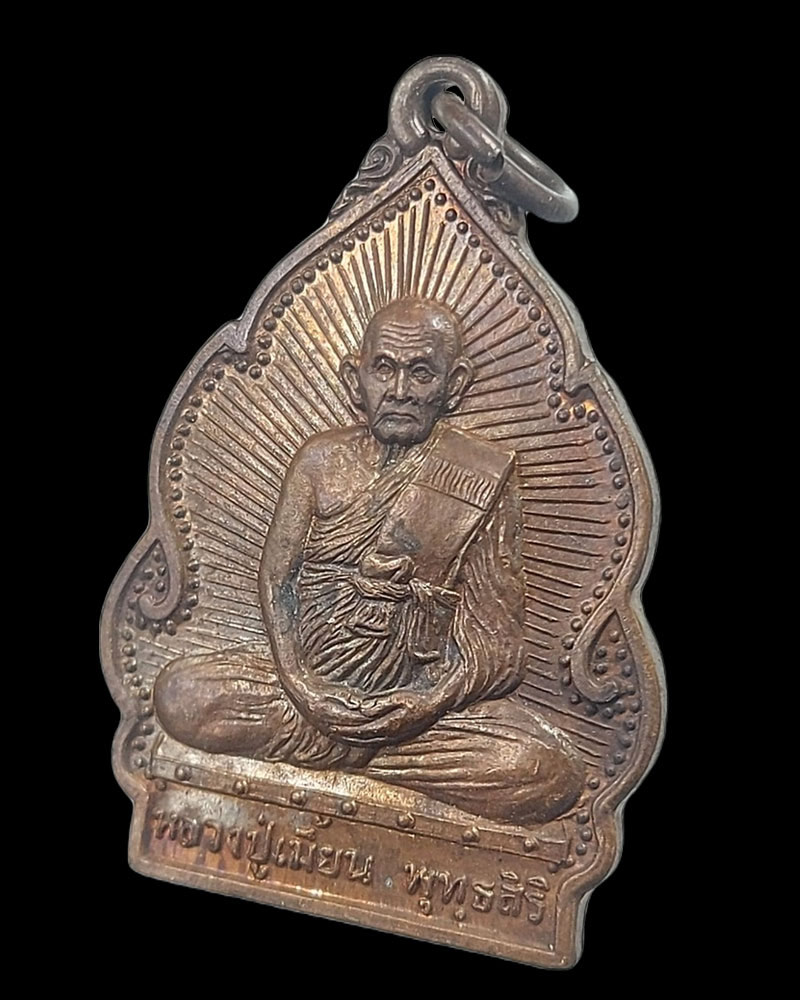 เหรียญปลอดโรค หลวงพ่อเมี้ยน วัดโพธิ์กบเจา อยุธยา ปี 2538 - 3