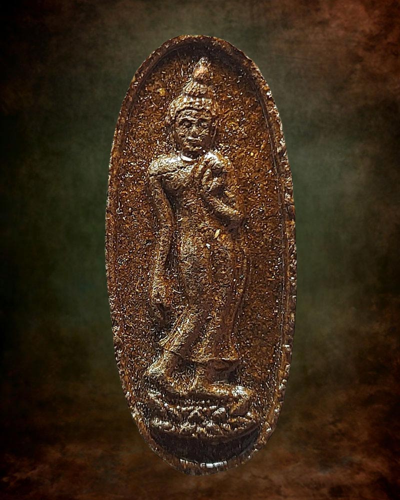 พระผงพุทธลีลา หลวงปู่ธีร์ เขมจารี วัดมิ่งเมืองฯ จ.ขอนแก่น - 2