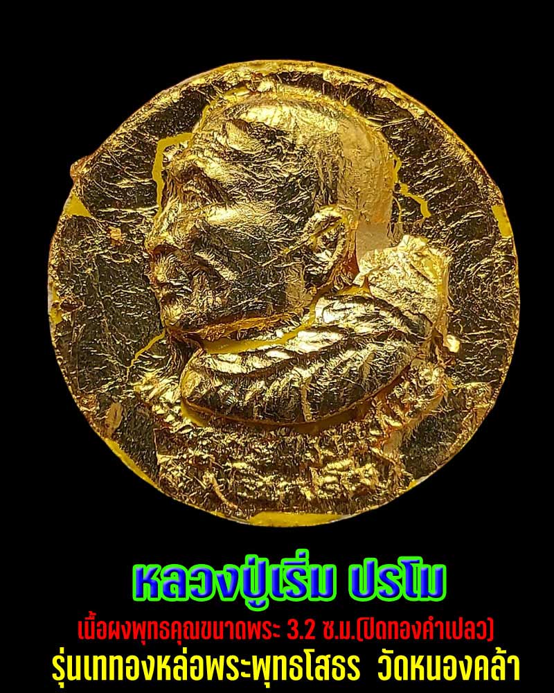 พระผงรูปเหมือน หลวงปู่เริ่ม ปรโม วัดจุกกะเฌอ จ.ชลบุรี - 1