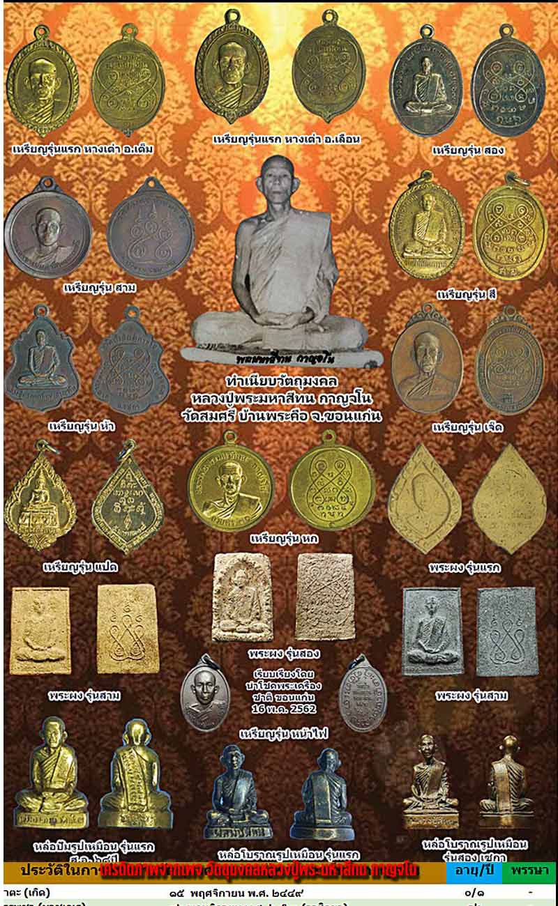 เหรียญ รุ่น 5 หลวงปู่พระมหาสีทน กาญจโน วัดสมศรี จ.ขอนแก่น - 2