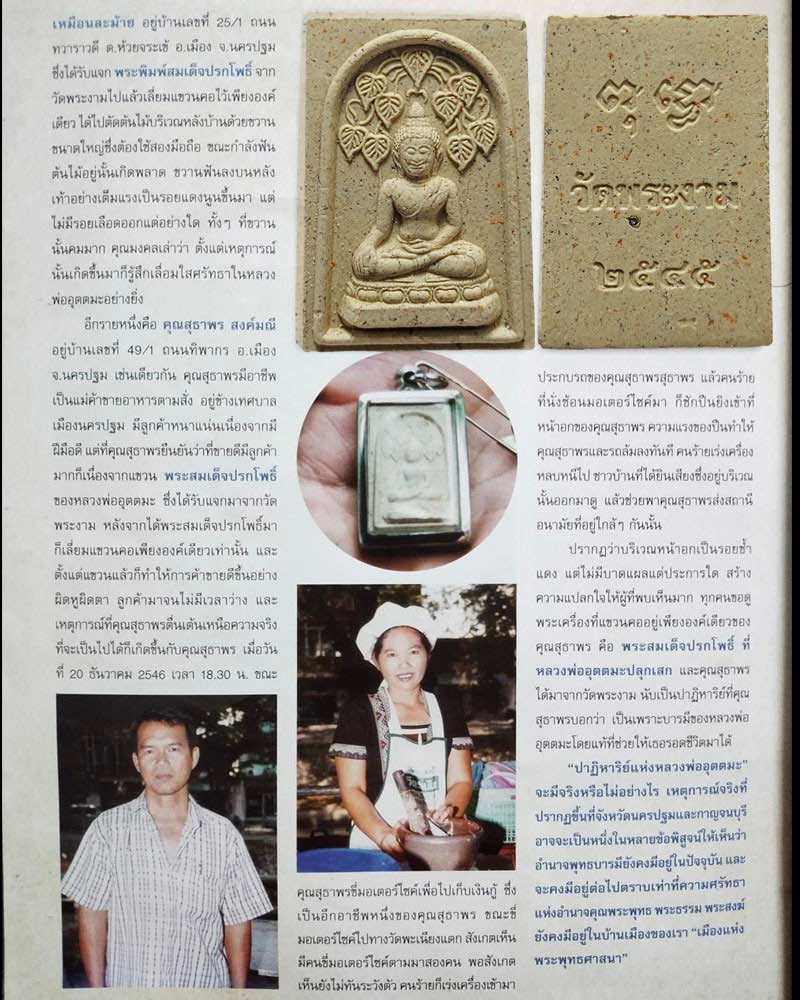 พระสมเด็จ ปรกโพธิ์ วัดพระงาม - 1