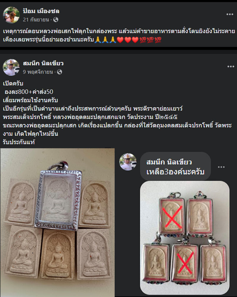 พระสมเด็จ ปรกโพธิ์ วัดพระงาม - 2