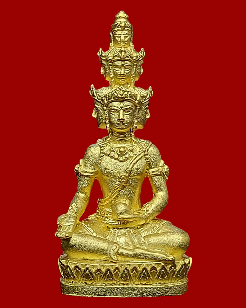 พระ ๙ หน้ามหาเศรษฐี รุ่น สรงน้ำ ๙๑ หลวงพ่อทองดำ วัดถ้ำตะเพียนทอง จ.ลพบุรี - 2