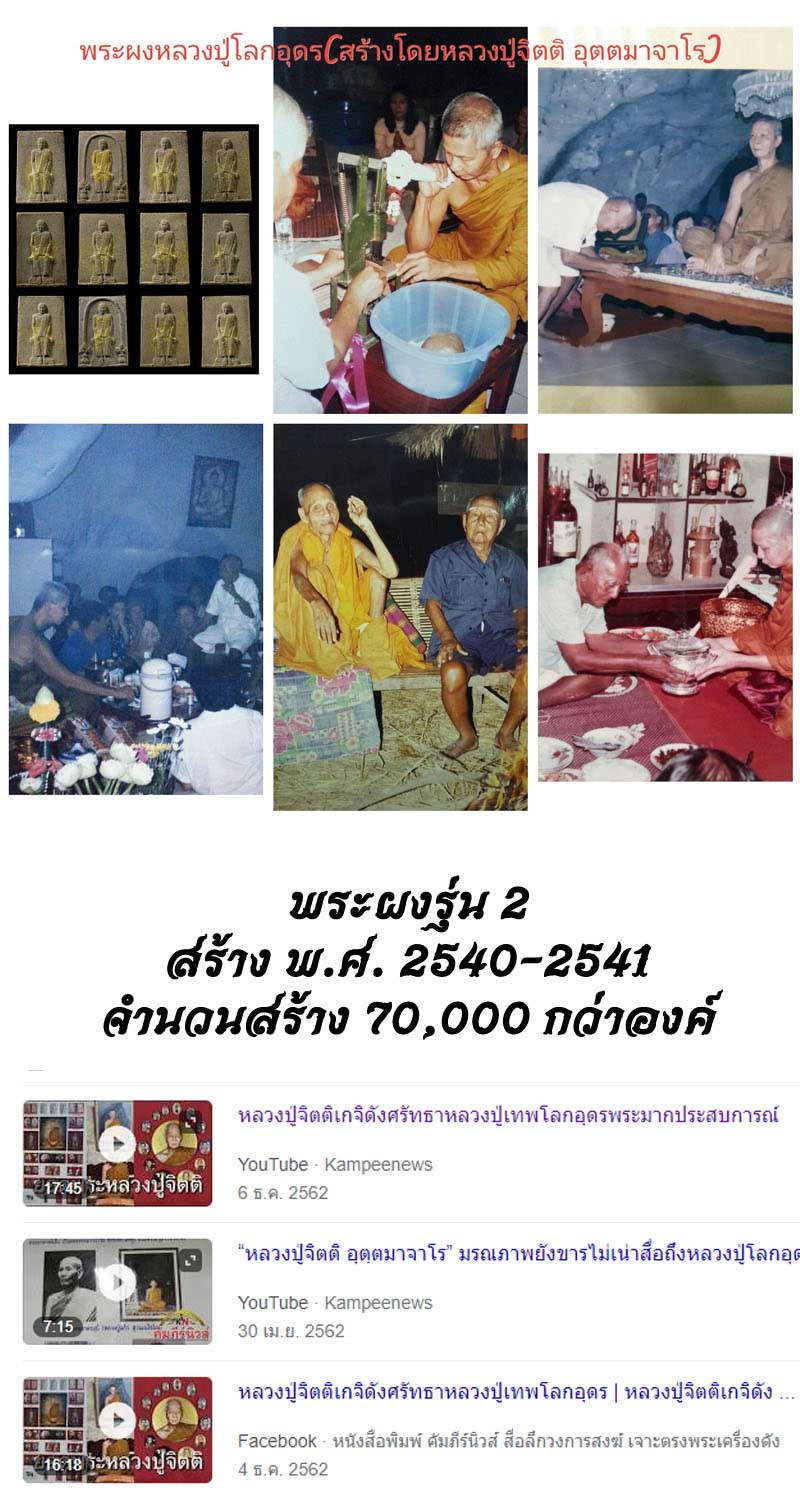 พระผงรูปเหมือนหลวงปู่เทพโลกอุดร หลวงพ่อจิตติ วัดวังปลาหมู - 2
