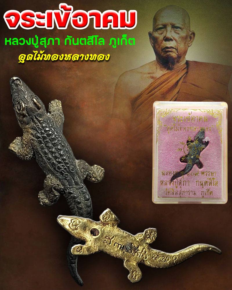 จระเข้อาคม หลวงปู่สุภา กันตะสีโล - 1