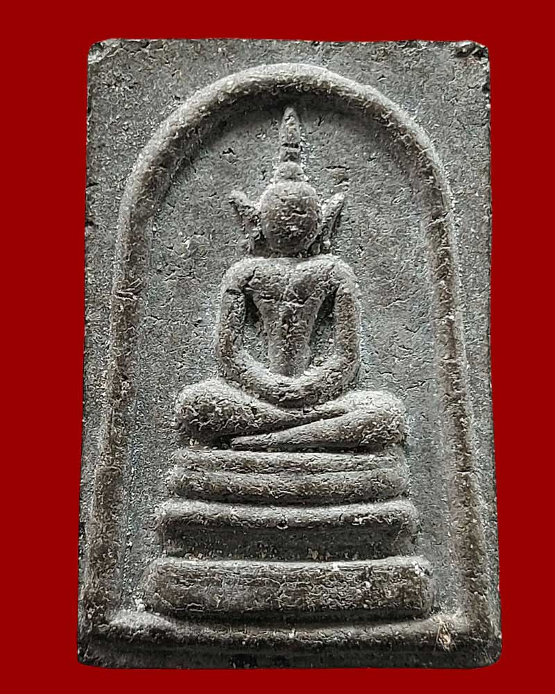 พระสมเด็จดำ หลังยันต์สุกิตติมา หลวงปู่ครูบาอิน อินโท วัดฟ้าหลัง - 2