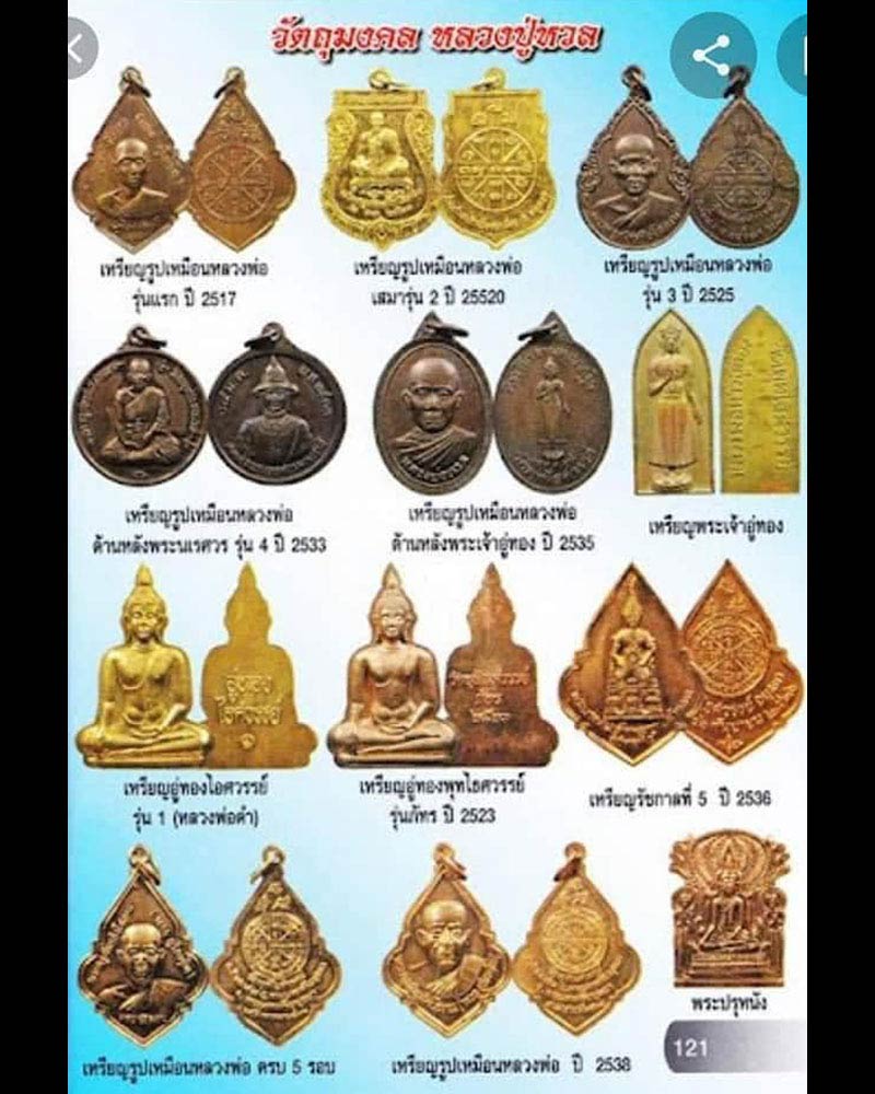เหรียญพระอู่ทองไอศวรรย์ รุ่น1 หลวงปู่หวล วัดพุทไธศวรรย์ - 5