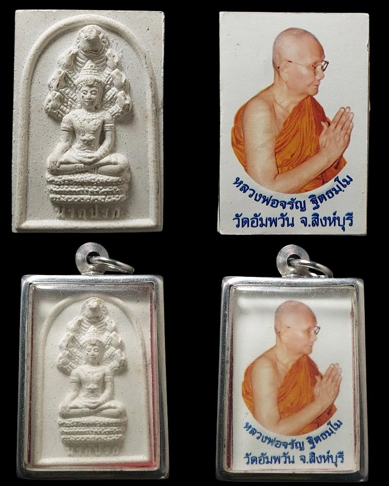 พระนาคปรก หลวงพ่อจรัญ วัดอัมพวัน  - 4