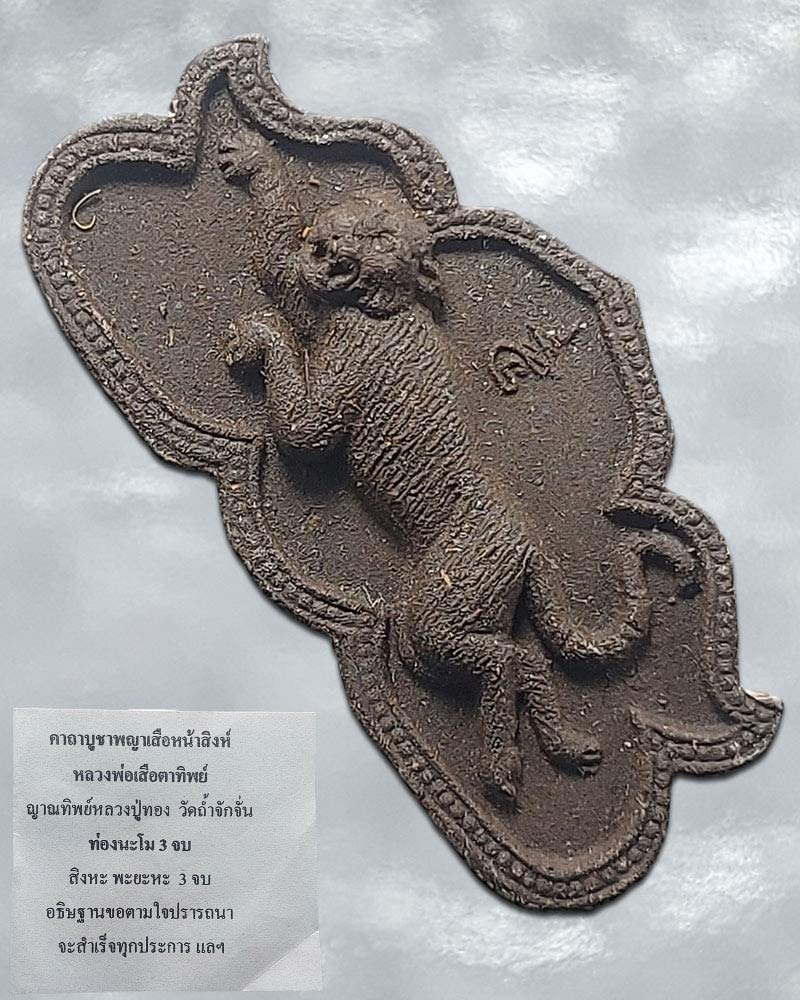 พญาเสือหน้าสิงห์ หลวงพ่อเสือตาทิพย์ วัดดอนไผ่ใหญ่ ( ดอนยายเผื่อน) สิงห์บุรี - 2