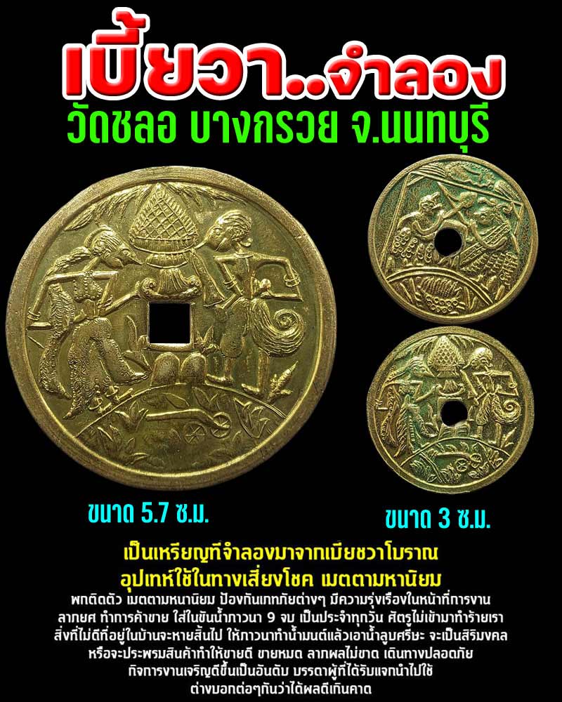 เบี้ยวาจำลอง วัดชลอ บางกรวย จ.นนทบุรี - 1