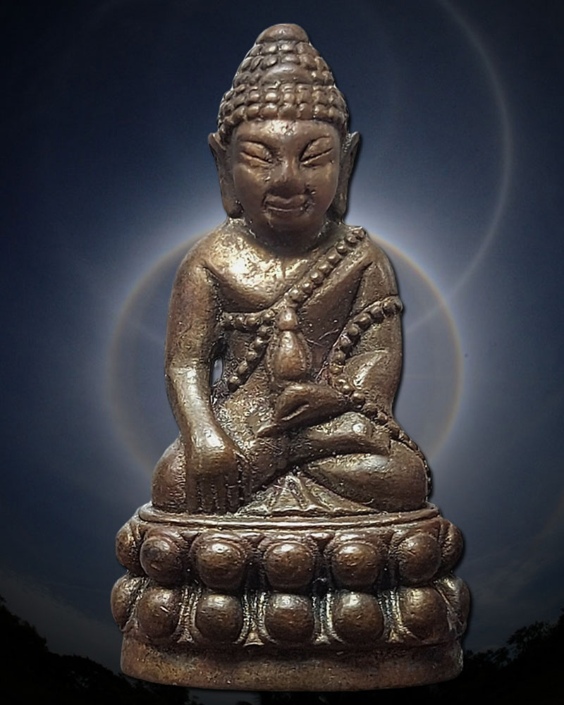 พระกริ่งญาณวโร หลวงปู่บุญธรรม ญาณวโร เนื้อนวะโลหะ ก้นอุดผง ตะกรุดเงิน - 1