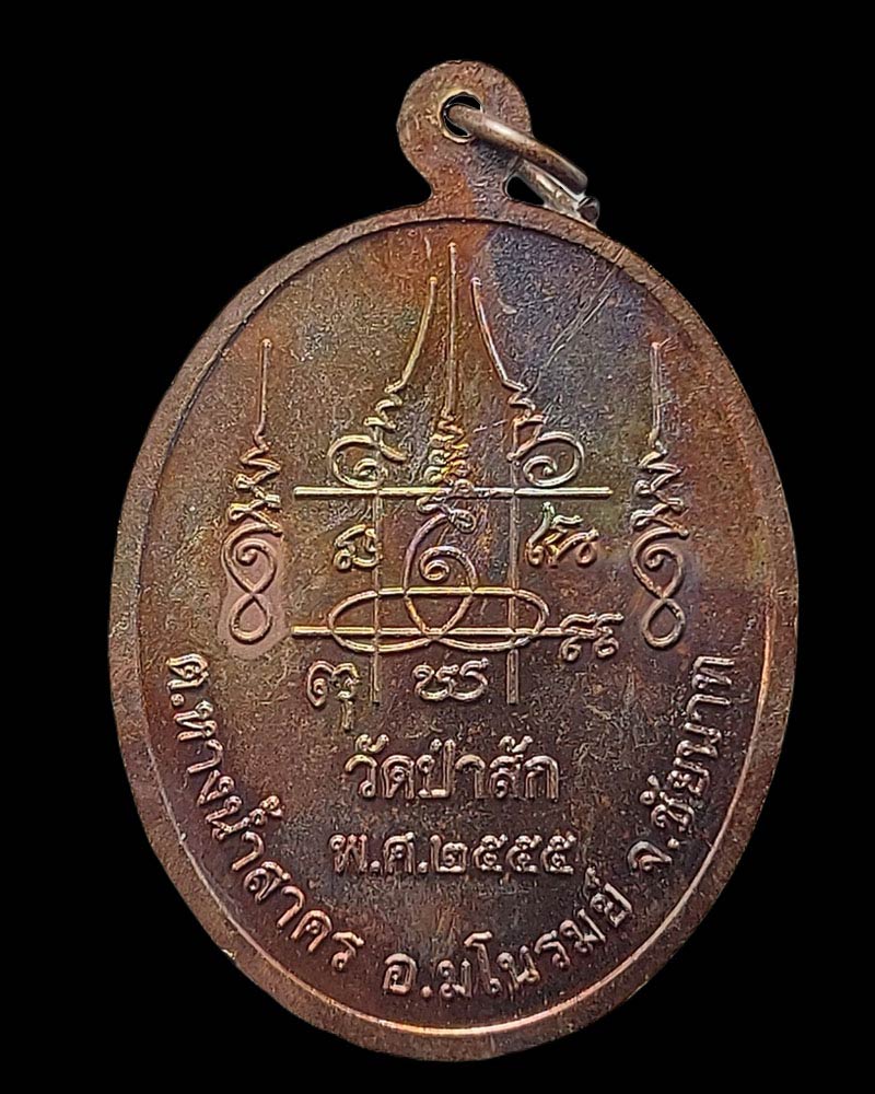 เหรียญหยุดกระสุน หลวงพ่อกำจัด วัดป่าสัก - 4