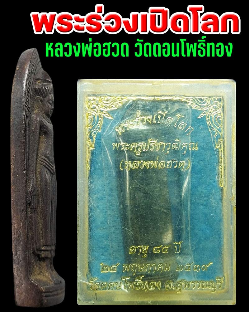 พระร่วงเปิดโลก หลวงพ่อฮวด วัดดอนโพธิ์ทอง - 1