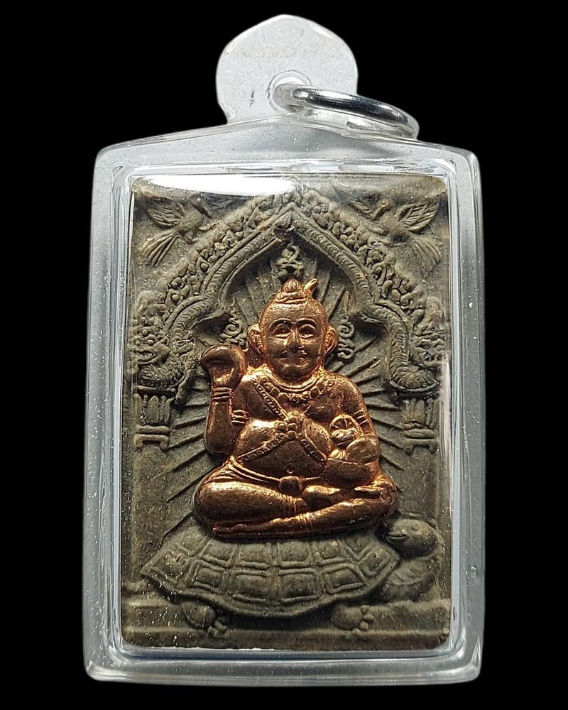 กุมารทองกวักมหาลาภ เนื้อผงมหาภูติลิ้นทองล้วน หลวงพ่อดำ วัดสันติธรรม จ.สระแก้ว - 1
