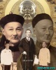 พ่อปู่เจ้ายี่กอฮงแต่งชุดแมนจู ด้านหลังเทพเจ้ากวนอู 