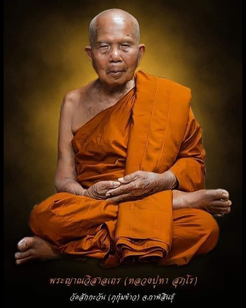 พระผงรูปเหมือนเนื้อว่าน หลวงปู่หา สุภโร - 1