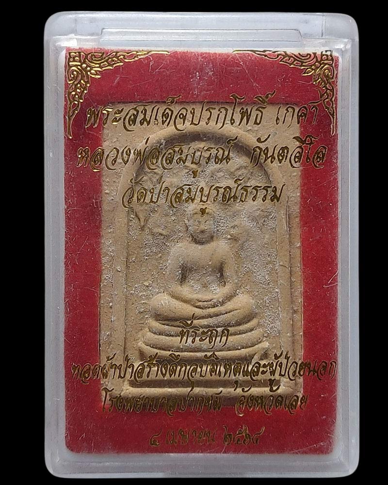 สมเด็จปรกโพธิ์ หลวงพ่อสมบูรณ์ กันตสีโล วัดป่าสมบูรณ์ธรรม - 5