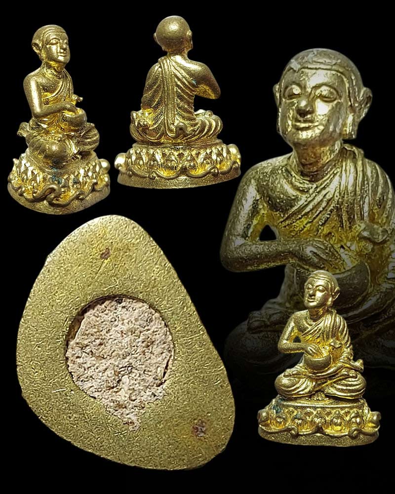 พระอุปคุต ลอยองค์ ใต้ฐานอุดผง - 5